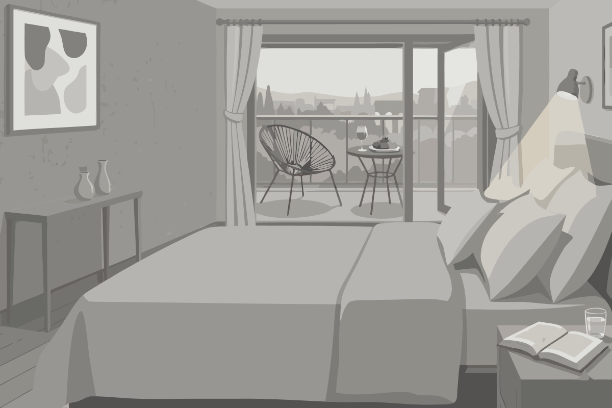 Cura Hideaway Queen Room with One Queen Bed